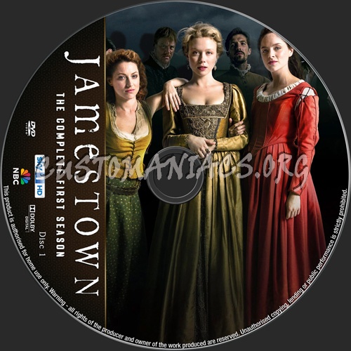 Jamestown Season 1 dvd label