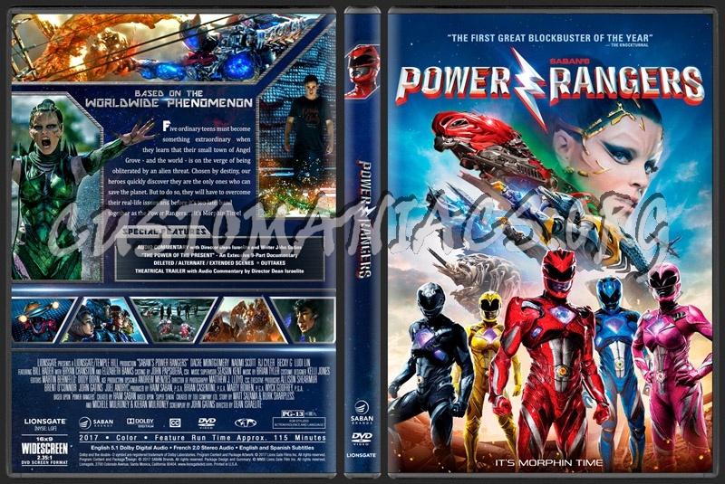 Power Rangers (2017) dvd cover