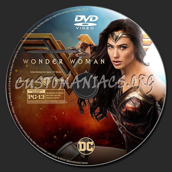 Wonder Woman dvd label