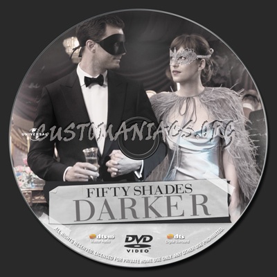 Fifty Shades Darker dvd label
