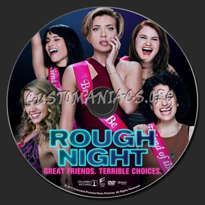 Rough Night dvd label