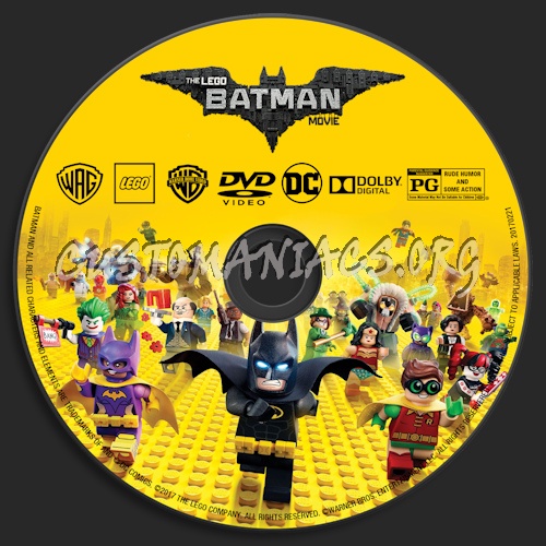 The LEGO Batman Movie dvd label