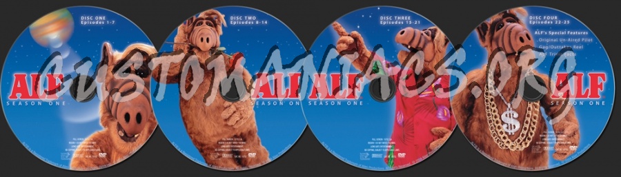 Alf Season 1 dvd label