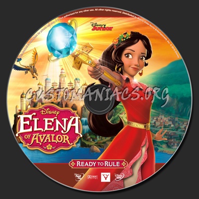 Elena Of Avalor Ready To Rule dvd label