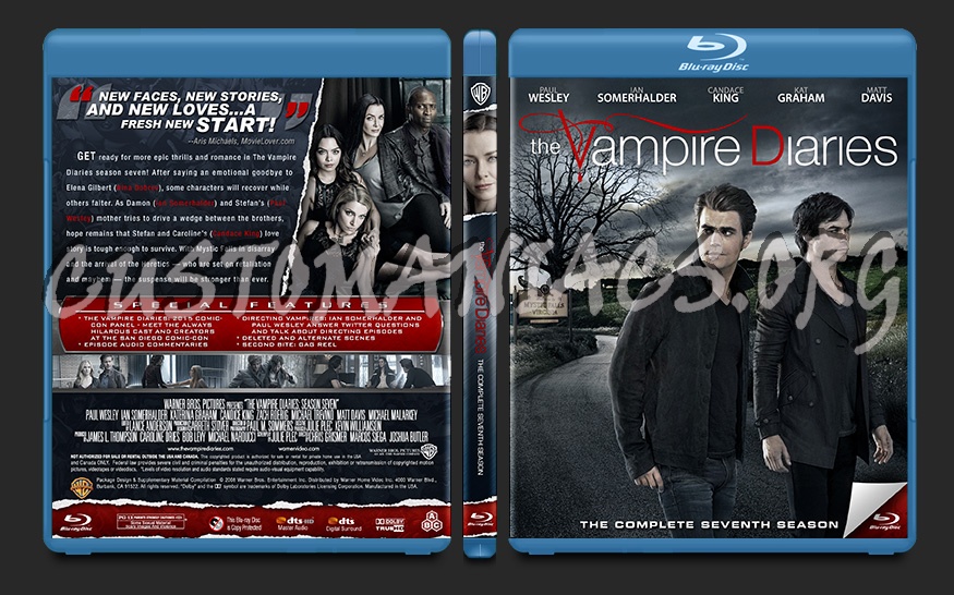 The Vampire Diaries Season 7 blu-ray cover