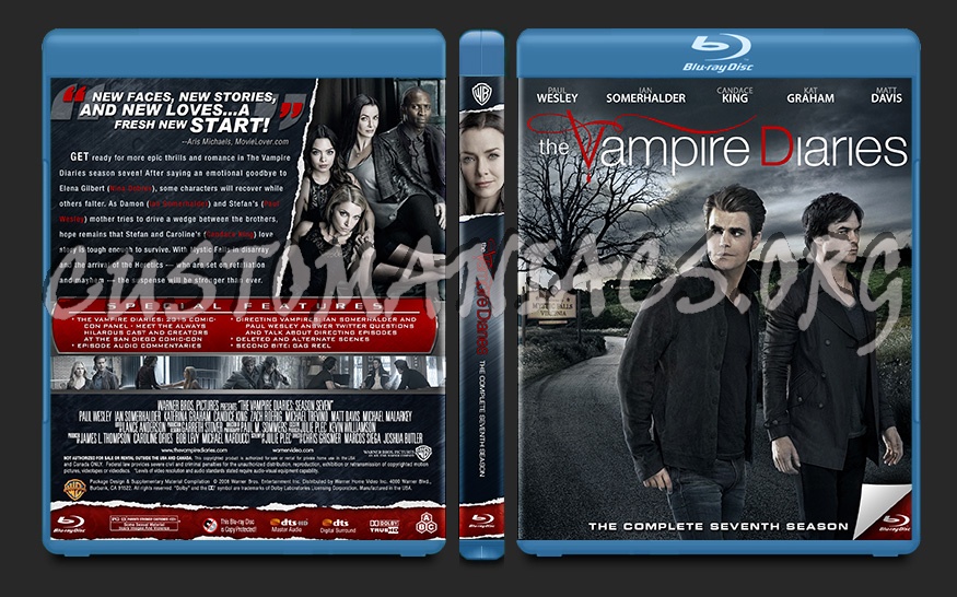 The Vampire Diaries Season 7 blu-ray cover