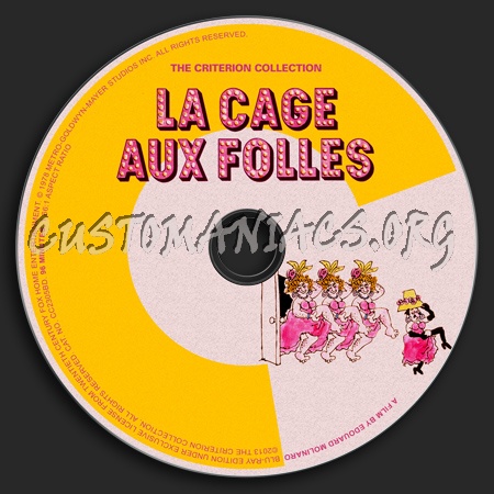 671 - La Cage Aux Folles dvd label