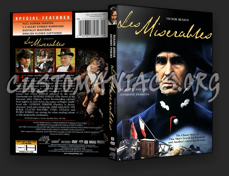 Les Miserables dvd cover