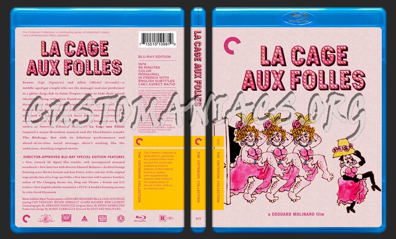 671 - La Cage Aux Folles blu-ray cover