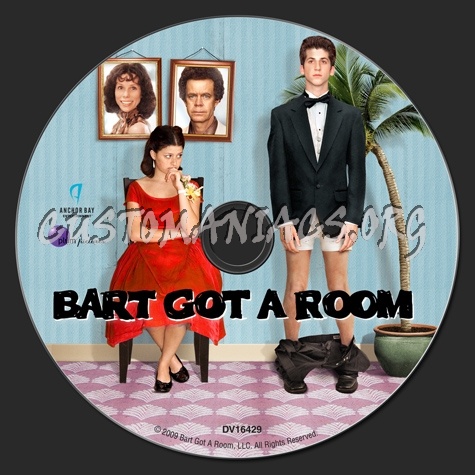 Bart Got A Room dvd label