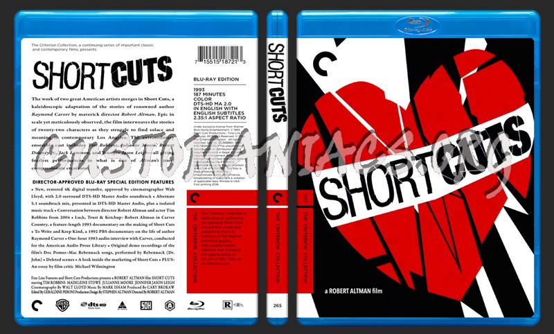 265 - Short Cuts blu-ray cover