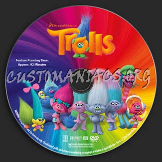 Trolls dvd label