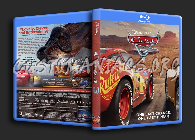 Cars 3 dvd cover