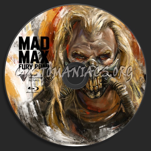 Mad Max: Fury Road (Blu-ray + 3D) blu-ray label