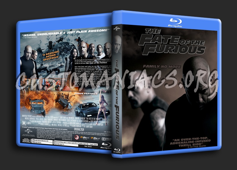 The Fate Of The Furious dvd cover