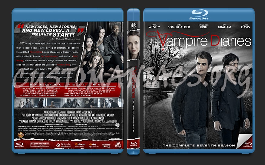 The Vampire Diaries Season 7 blu-ray cover