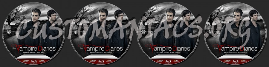 The Vampire Diaries Season 7 blu-ray label