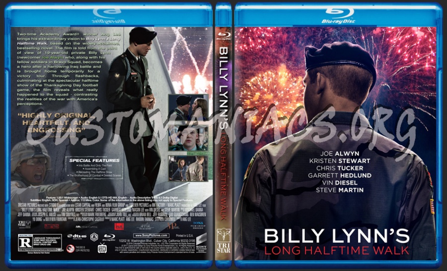 Billy Lynn's Long Halftime Walk (2D & 3D) dvd cover