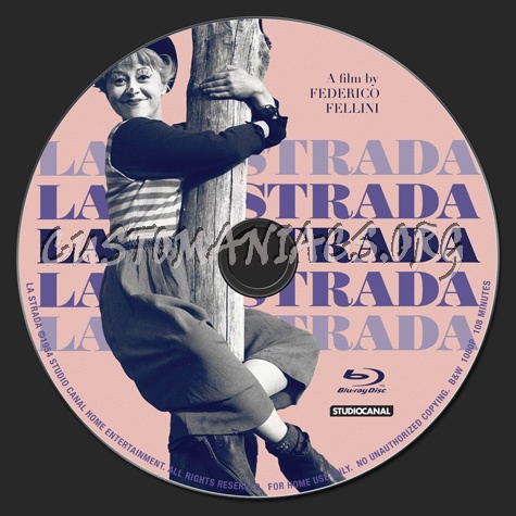 La Strada blu-ray label