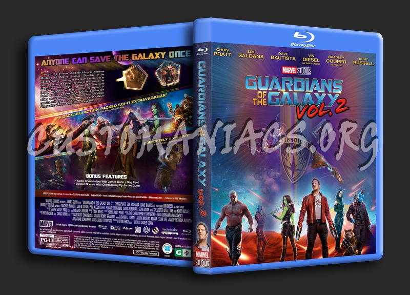 Guardians Of The Galaxy Vol 2 dvd cover