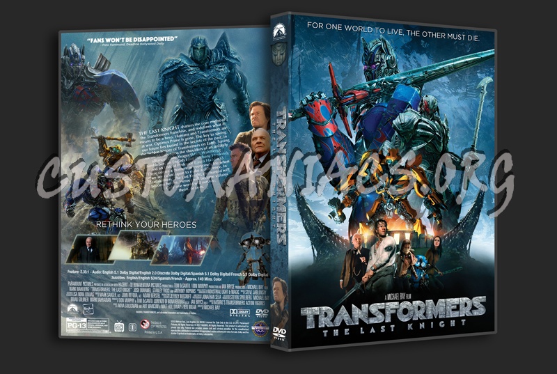 Transformers: The Last Knight dvd cover