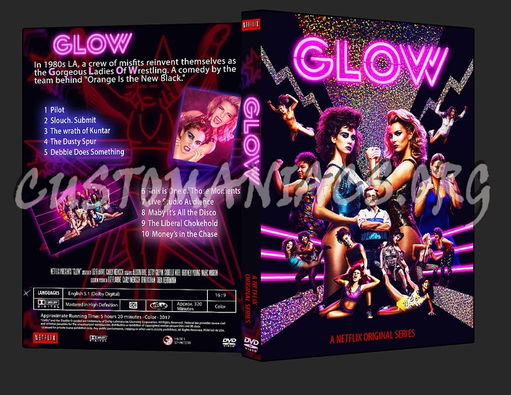 Glow - S1 dvd cover