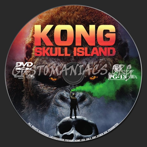 Kong: Skull Island dvd label