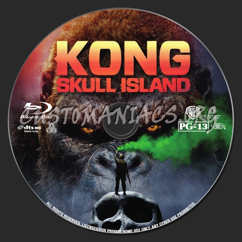 Kong: Skull Island (2D + 3D) blu-ray label