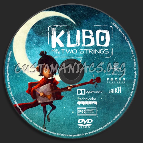 Kubo And The Two Strings dvd label