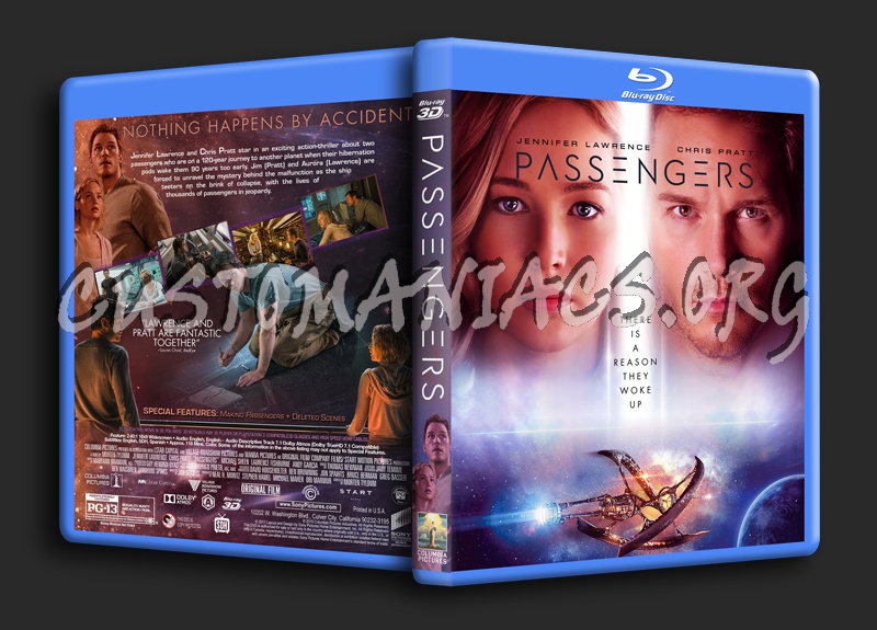 Passengers (2016) 3D dvd cover