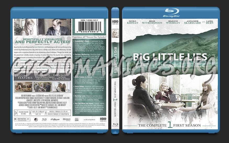 Big Little Lies Season 1 blu-ray cover
