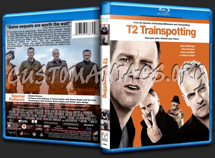 T2 Trainspotting blu-ray cover