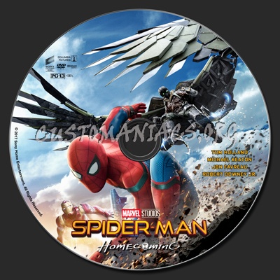 Spider-Man: Homecoming dvd label