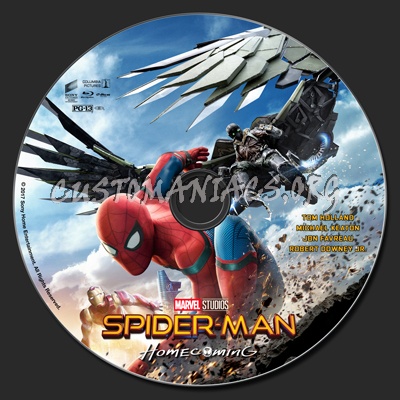 Spider-Man: Homecoming blu-ray label