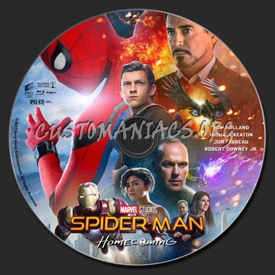 Spider-Man: Homecoming blu-ray label