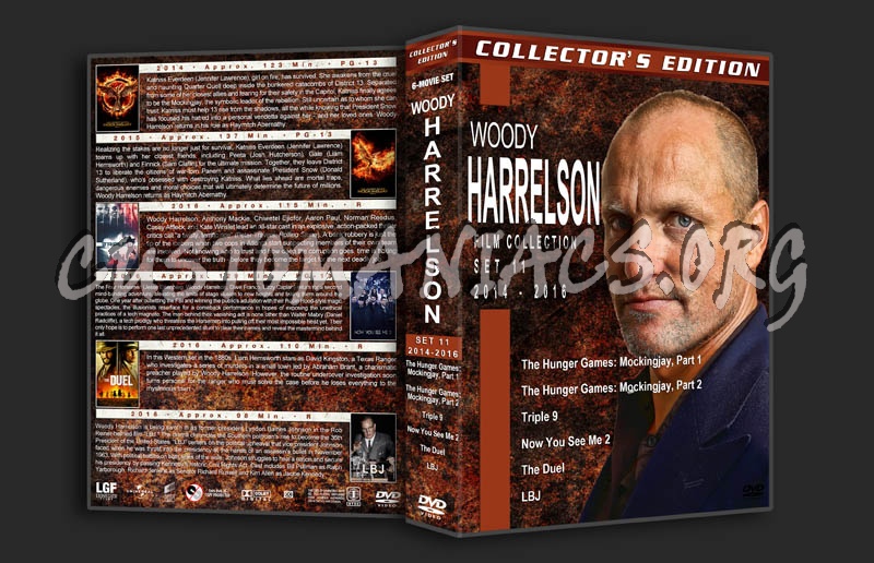 Woody Harrelson Film Collection - Set 11 (2014-2016) dvd cover