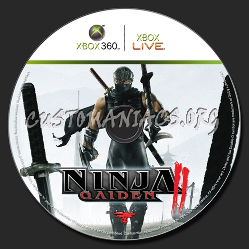 Ninja Gaiden 2 dvd label