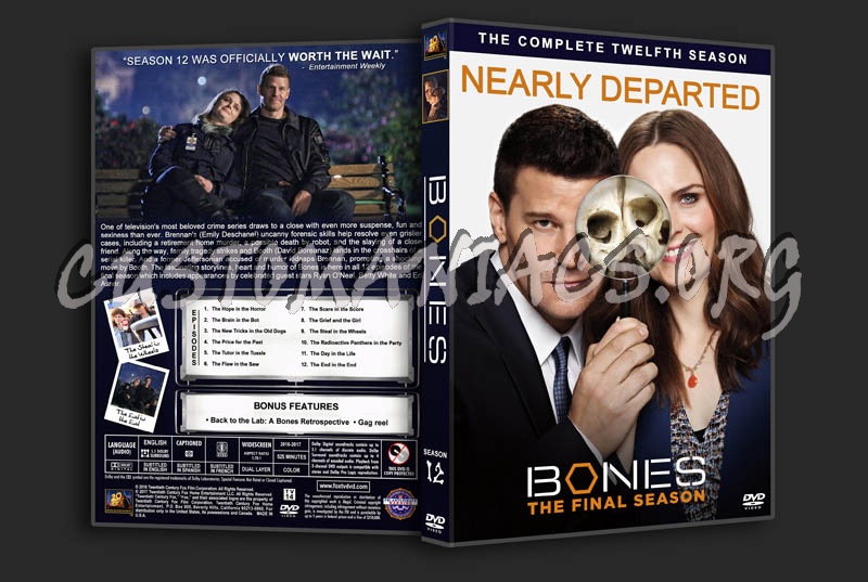 Bones - Season 12 dvd cover