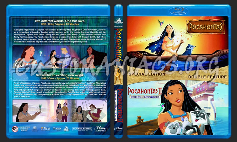 Pocahontas Double Feature dvd cover