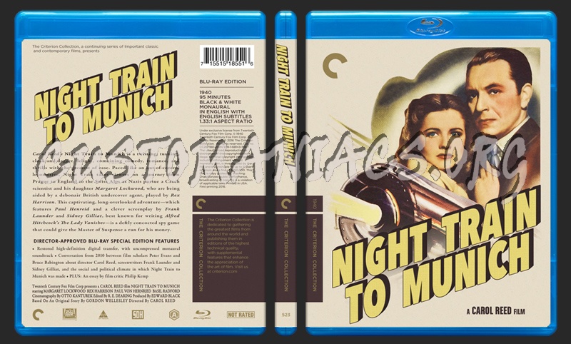 523 - Night Train To Munich blu-ray cover