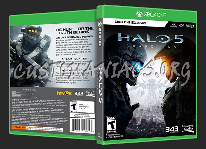 Halo 5: Guardians dvd cover