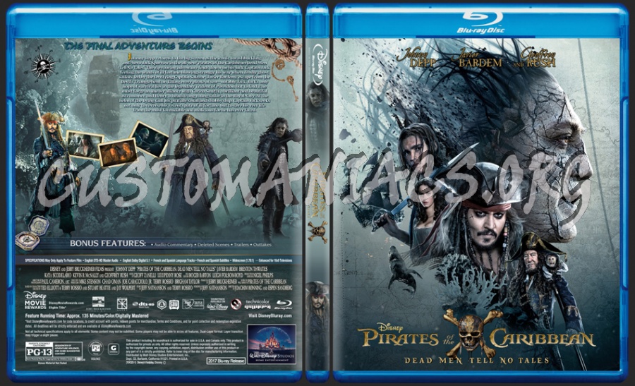 Pirates Of The Caribbean: Dead Men Tell No Tales dvd cover