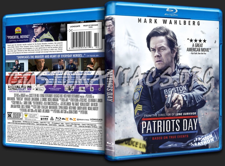 Patriots Day blu-ray cover