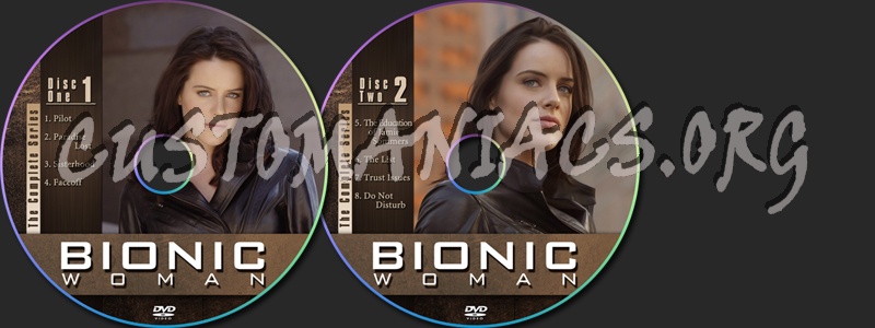 Bionic Woman dvd label