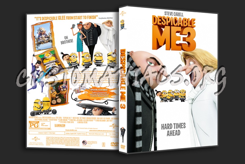 Despicable Me 3 dvd cover