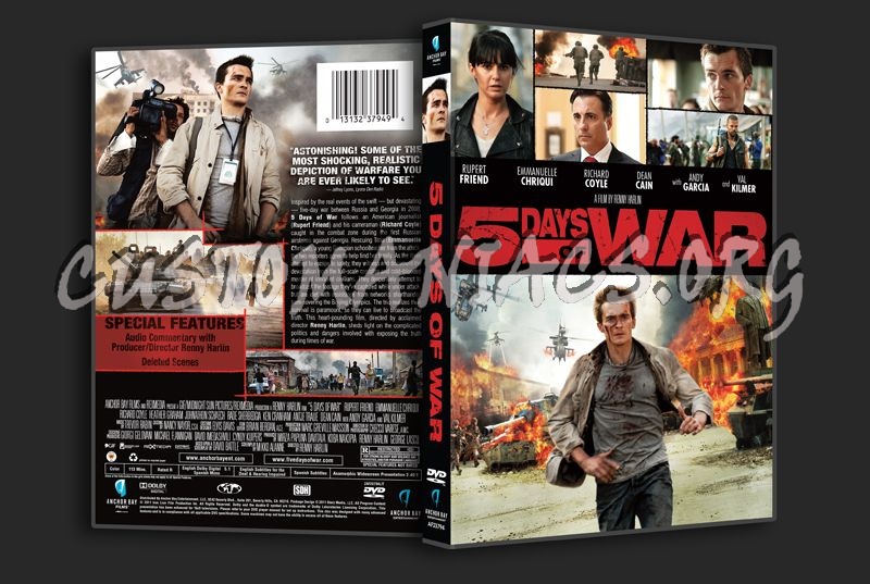 5 Days of War dvd cover