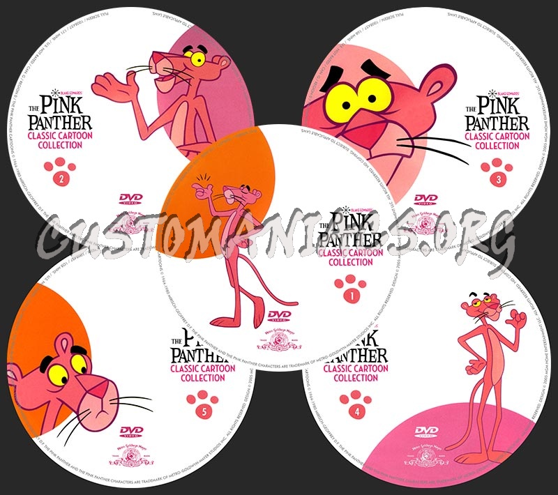 Pink Panther Classic Cartoon Collection dvd label