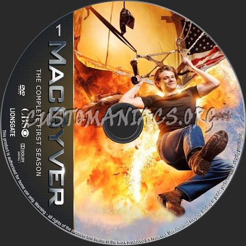 MacGyver Season 1 dvd label