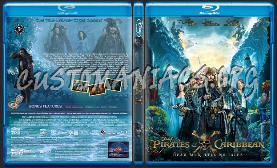 Pirates Of The Caribbean: Dead Men Tell No Tales dvd cover