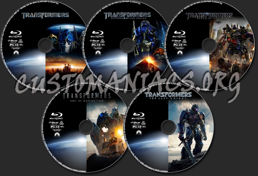 Transformers Collection blu-ray label